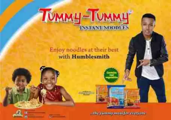 Singer Humblesmith Renews Endorsement Deal With Tummy-Tummy Noodles